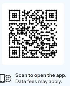 A qr code on a screen

Description automatically generated